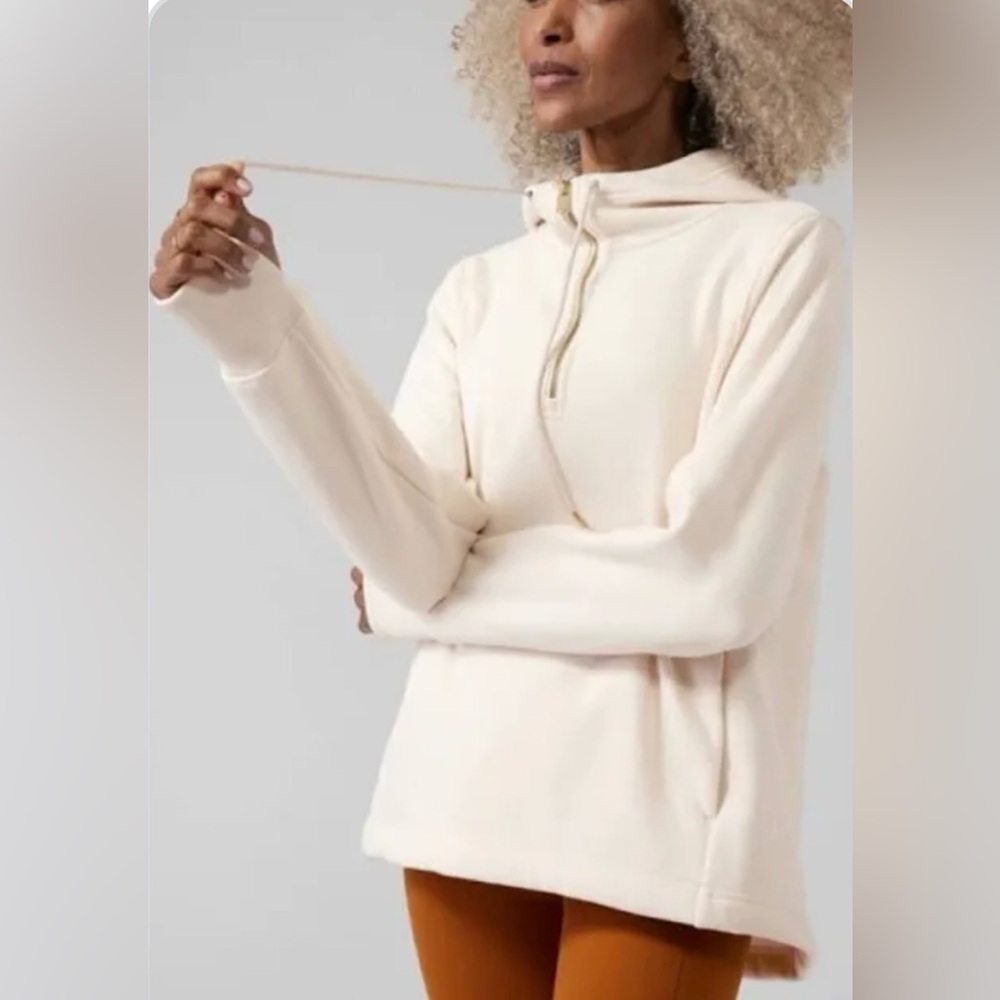 Athleta Cozy Karma 1/4 Zip Hoodie